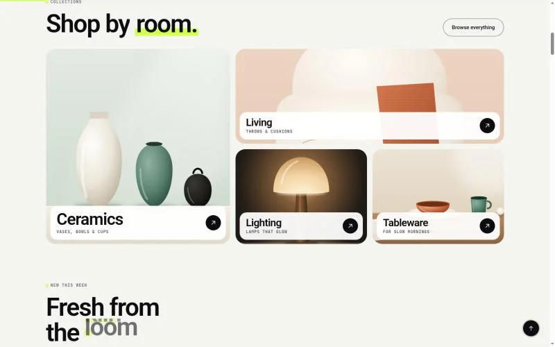 Krevia WP — shop by room