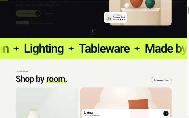 Krevia WP — scrolling marquee